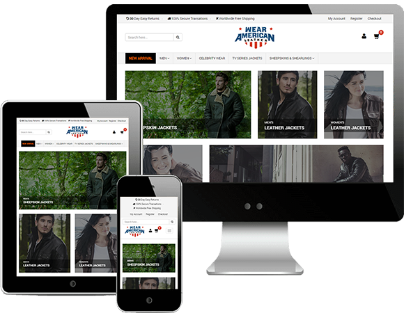 clothing ecommerce website design